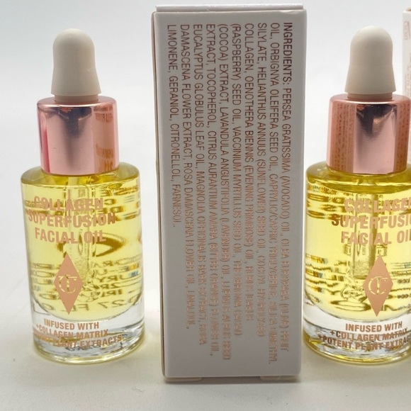 Charlotte Tilbury Facial Oil Duo in Yellow with Rose Gold Caps - Picture 8 of 12